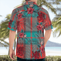 Clan Dunbar Ancient Tartan Scottish Lion Hawaiian Shirt YC81 Dunbar Ancient Tartan Tartan Hawaii Shirt   
