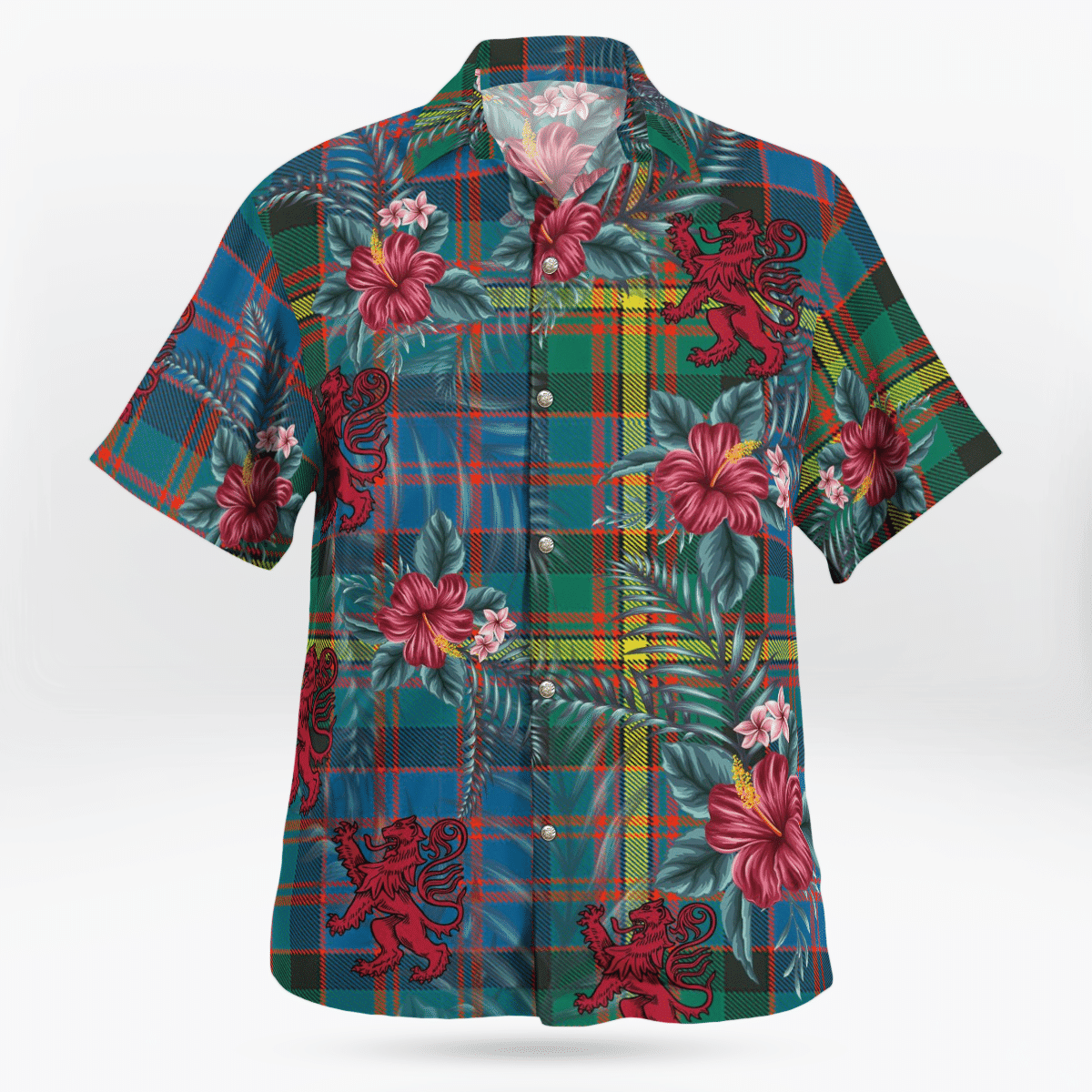 Clan MacSporran Ancient Tartan Scottish Lion Hawaiian Shirt TS60 MacSporran Ancient Tartan Tartan Hawaii Shirt   