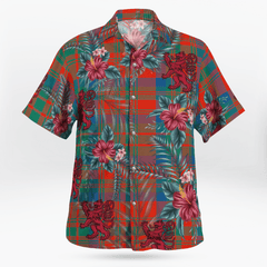 Clan Matheson Ancient Tartan Scottish Lion Hawaiian Shirt EL53 Matheson Ancient Tartan Tartan Hawaii Shirt   