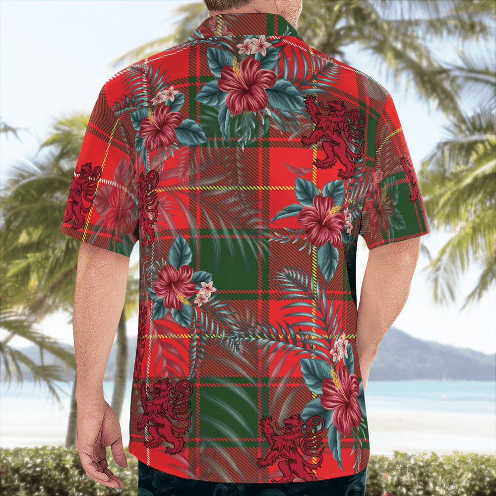 Clan MacFie Tartan Scottish Lion Hawaiian Shirt TT11 MacFie Tartan Tartan Hawaii Shirt   