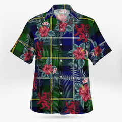 Clan MacNeil of Barra Modern Tartan Scottish Lion Hawaiian Shirt FE58 MacNeil of Barra Modern Tartan Tartan Hawaii Shirt   