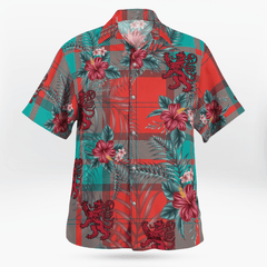 Clan Dunbar Ancient Tartan Scottish Lion Hawaiian Shirt YC81 Dunbar Ancient Tartan Tartan Hawaii Shirt   