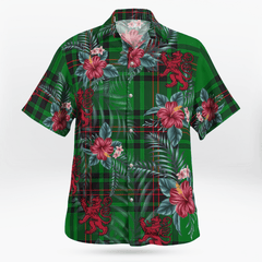 Clan Kinloch Tartan Scottish Lion Hawaiian Shirt CJ32 Kinloch Tartan Tartan Hawaii Shirt   