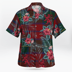 Clan McCarthy Tartan Scottish Lion Hawaiian Shirt OC38 McCarthy Tartan Tartan Hawaii Shirt   