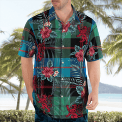 Clan Guthrie Ancient Tartan Scottish Lion Hawaiian Shirt KW75 Guthrie Ancient Tartan Tartan Hawaii Shirt   
