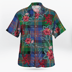 Clan Logan Ancient Tartan Scottish Lion Hawaiian Shirt OM71 Logan Ancient Tartan Tartan Hawaii Shirt   