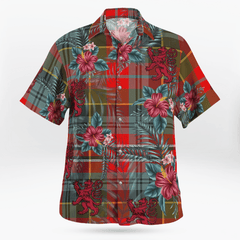 Clan MacPherson Weathered Tartan Scottish Lion Hawaiian Shirt AB36 MacPherson Weathered Tartan Tartan Hawaii Shirt   