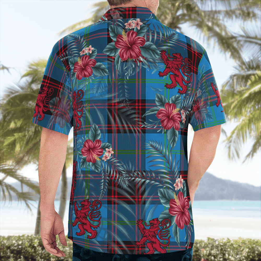 Clan Home Ancient Tartan Scottish Lion Hawaiian Shirt JQ23 Home Ancient Tartan Tartan Hawaii Shirt   