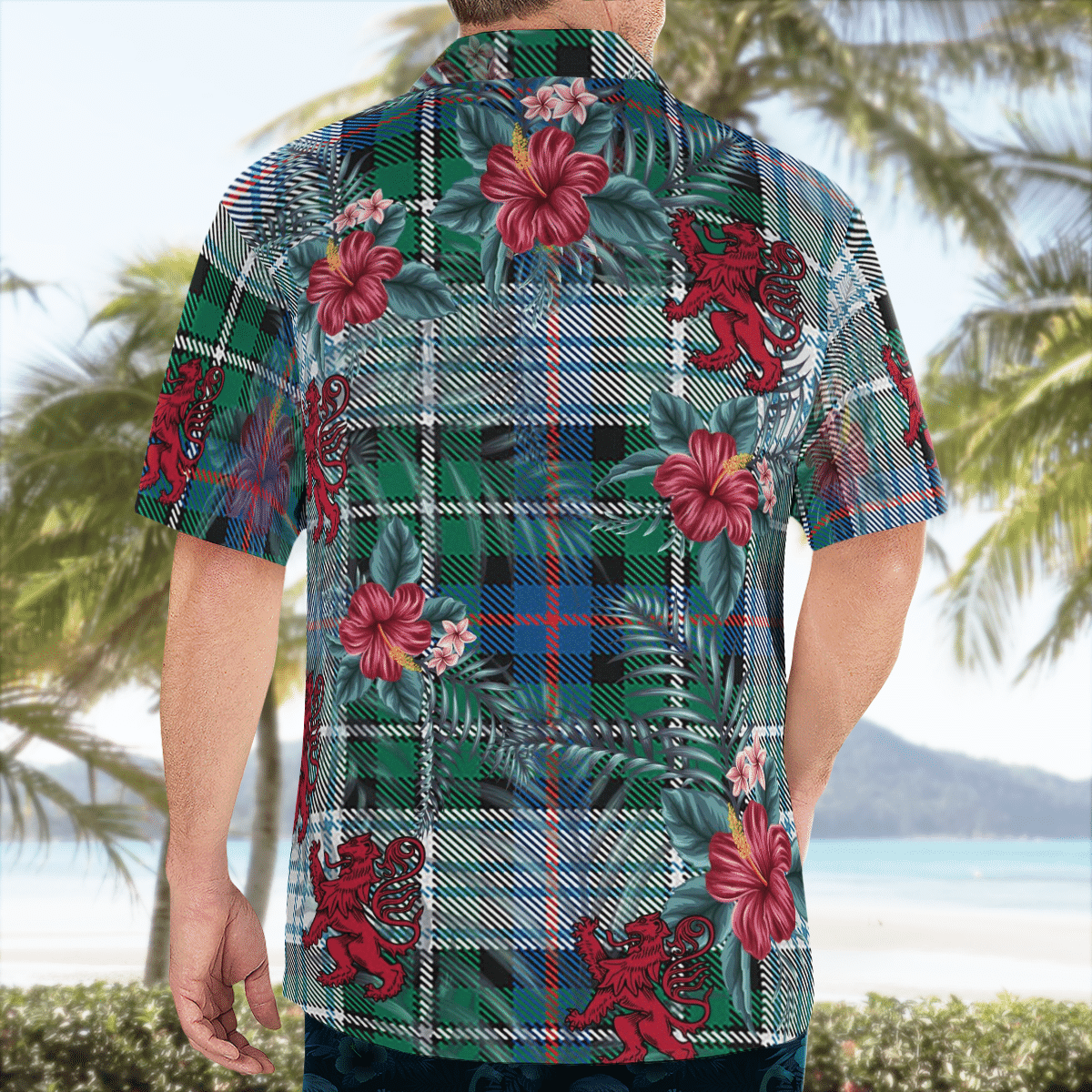 Clan MacKenzie Dress Ancient Tartan Scottish Lion Hawaiian Shirt TU10 MacKenzie Dress Ancient Tartan Tartan Hawaii Shirt   