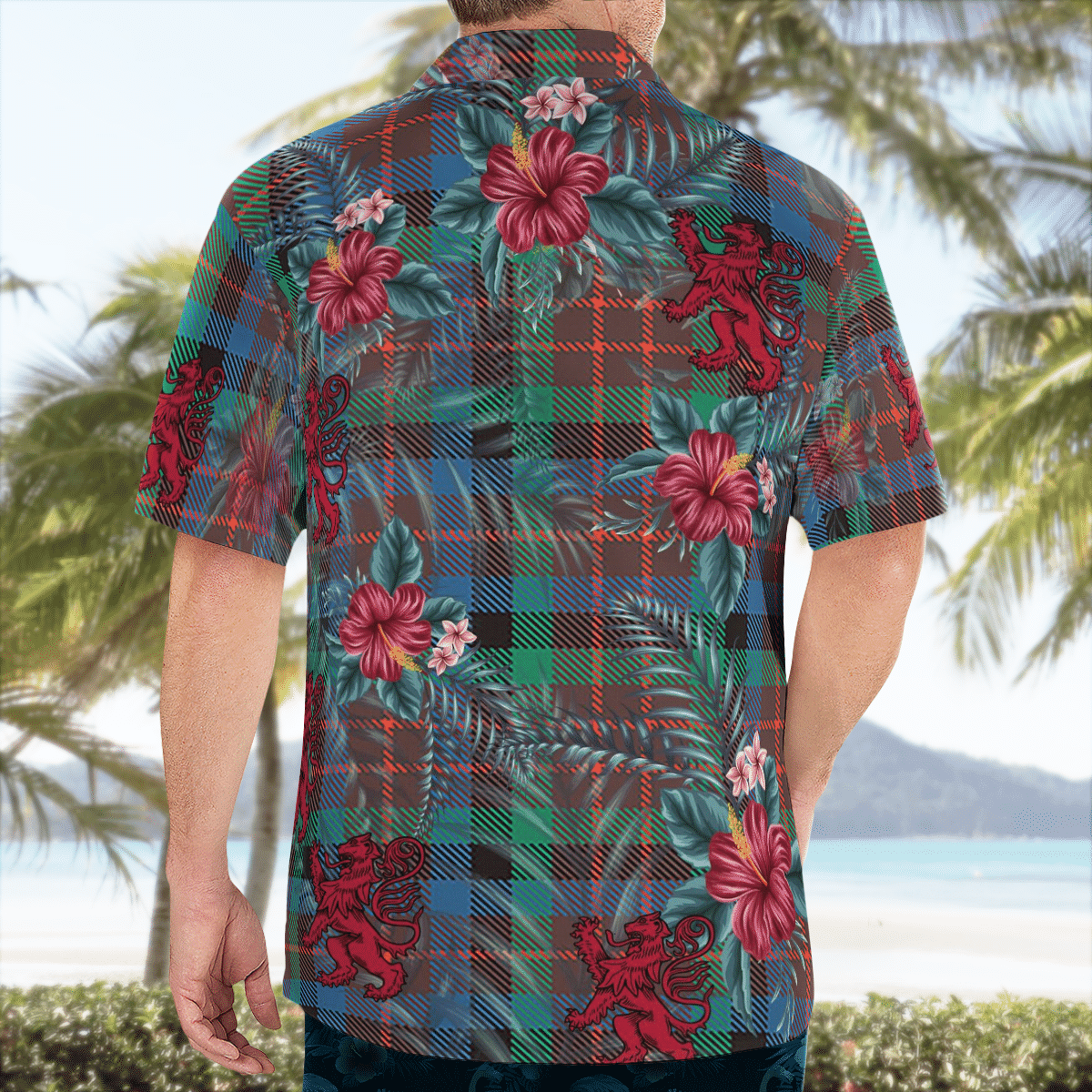 Clan MacDuff Hunting Ancient Tartan Scottish Lion Hawaiian Shirt TS72 MacDuff Hunting Ancient Tartan Tartan Hawaii Shirt   