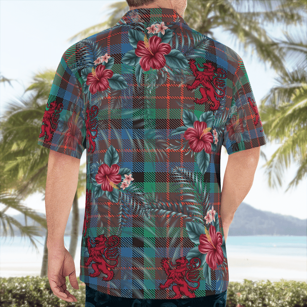 Clan MacDuff Hunting Ancient Tartan Scottish Lion Hawaiian Shirt TS72 MacDuff Hunting Ancient Tartan Tartan Hawaii Shirt   