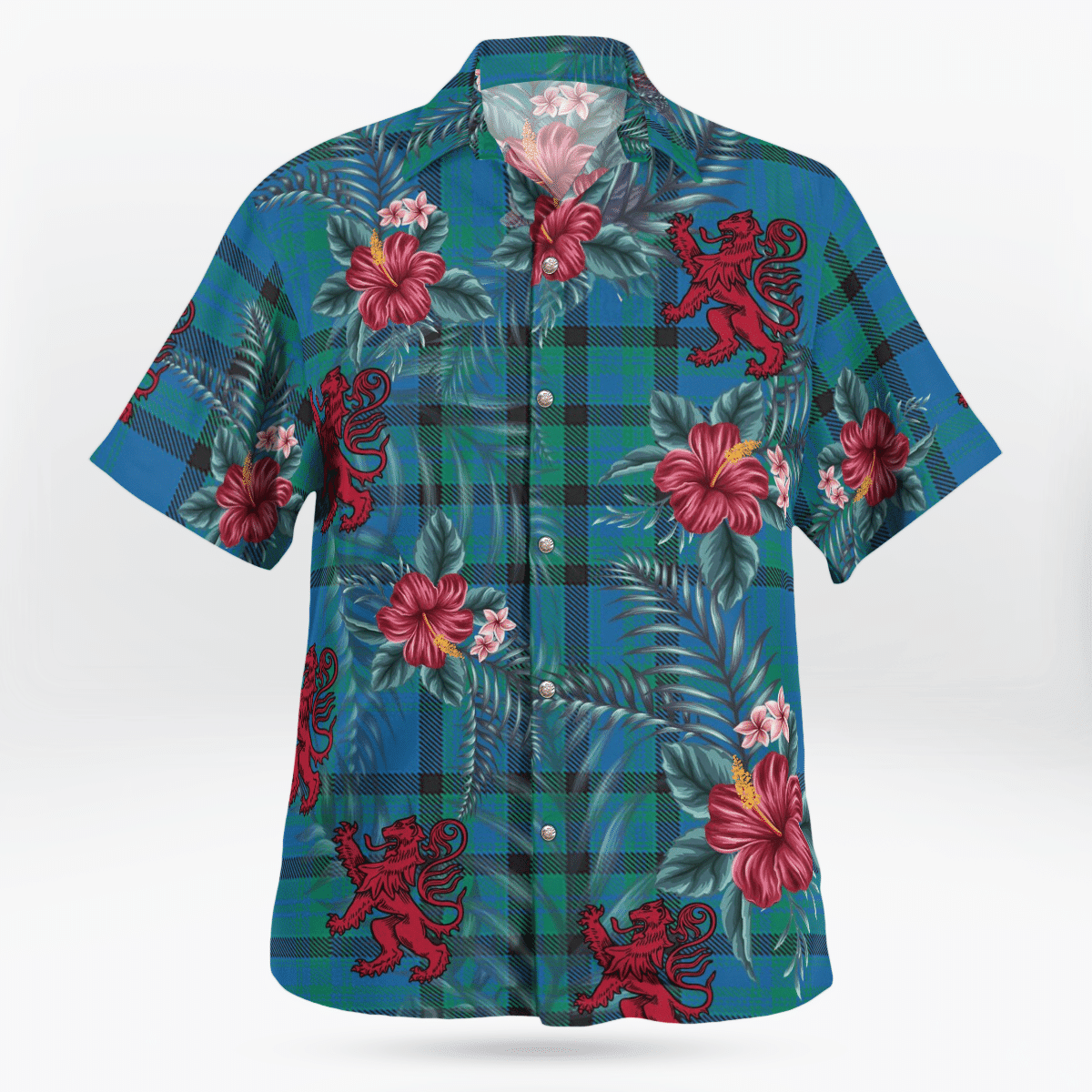 Clan Matheson Hunting Ancient Tartan Scottish Lion Hawaiian Shirt AI78 Matheson Hunting Ancient Tartan Tartan Hawaii Shirt   