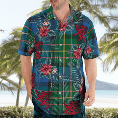 Clan MacLaren Ancient Tartan Scottish Lion Hawaiian Shirt KD37 MacLaren Ancient Tartan Tartan Hawaii Shirt   