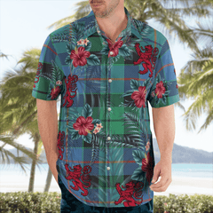 Clan Morrison Ancient Tartan Scottish Lion Hawaiian Shirt YA98 Morrison Ancient Tartan Tartan Hawaii Shirt   