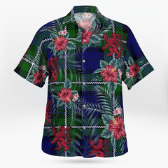 Clan Meldrum Forbes Tartan Scottish Lion Hawaiian Shirt ID19 Meldrum Forbes Tartan Tartan Hawaii Shirt   