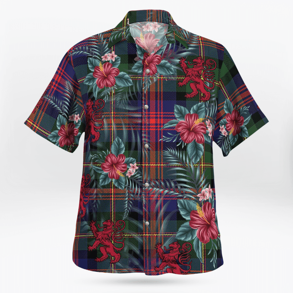 Clan MacLennan Tartan Scottish Lion Hawaiian Shirt SL33 MacLennan Tartan Tartan Hawaii Shirt   