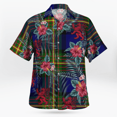 Clan Muir Tartan Scottish Lion Hawaiian Shirt VY75 Muir Tartan Tartan Hawaii Shirt   