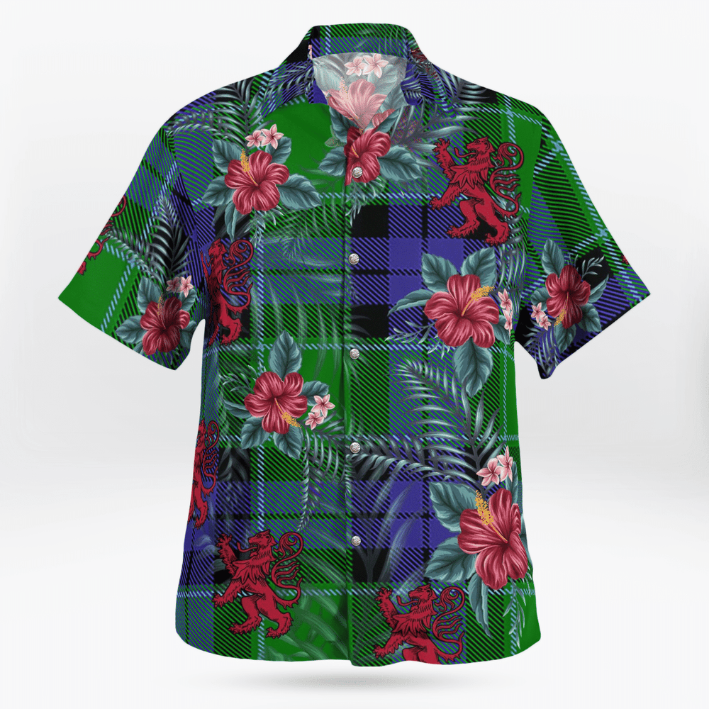 Clan Haldane 2 Tartan Scottish Lion Hawaiian Shirt ZQ83 Haldane 2 Tartan Tartan Hawaii Shirt   