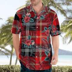 Clan Marjoribanks Tartan Scottish Lion Hawaiian Shirt IJ46 Marjoribanks Tartan Tartan Hawaii Shirt   