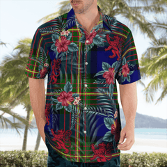 Clan Muir Tartan Scottish Lion Hawaiian Shirt VY75 Muir Tartan Tartan Hawaii Shirt   