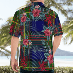 Clan Muir Tartan Scottish Lion Hawaiian Shirt VY75 Muir Tartan Tartan Hawaii Shirt   