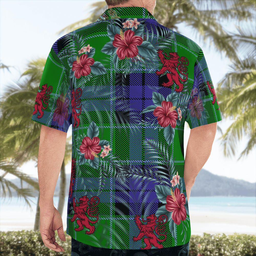 Clan Haldane 2 Tartan Scottish Lion Hawaiian Shirt ZQ83 Haldane 2 Tartan Tartan Hawaii Shirt   