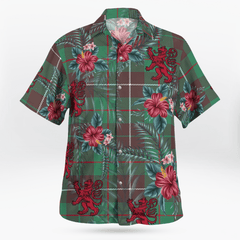 Clan MacKinnon Hunting Ancient Tartan Scottish Lion Hawaiian Shirt RK11 MacKinnon Hunting Ancient Tartan Tartan Hawaii Shirt   