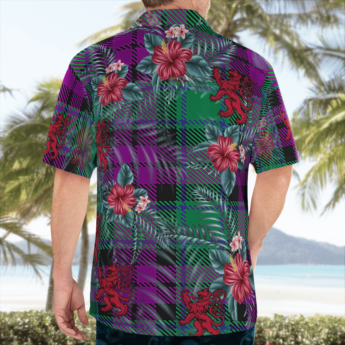 Clan MacArthur – Milton Tartan Scottish Lion Hawaiian Shirt BO64 MacArthur – Milton Tartan Tartan Hawaii Shirt   