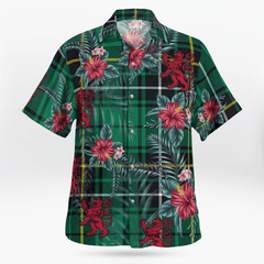 Clan MacAlpine Ancient Tartan Scottish Lion Hawaiian Shirt II66 MacAlpine Ancient Tartan Tartan Hawaii Shirt   