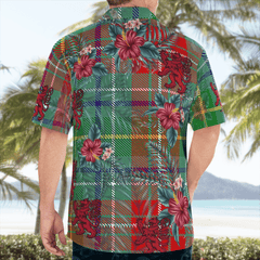 Clan Muirhead Tartan Scottish Lion Hawaiian Shirt FW24 Muirhead Tartan Tartan Hawaii Shirt   