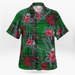Clan Ged Tartan Scottish Lion Hawaiian Shirt SS89 Ged Tartan Tartan Hawaii Shirt   