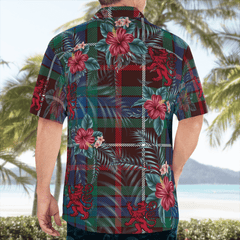Clan Fraser Hunting Ancient Tartan Scottish Lion Hawaiian Shirt GY65 Fraser Hunting Ancient Tartan Tartan Hawaii Shirt   