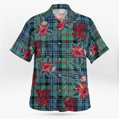 Clan MacKinlay Ancient Tartan Scottish Lion Hawaiian Shirt LF63 MacKinlay Ancient Tartan Tartan Hawaii Shirt   