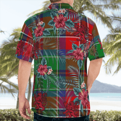 Clan MacCulloch Tartan Scottish Lion Hawaiian Shirt CR78 MacCulloch Tartan Tartan Hawaii Shirt   