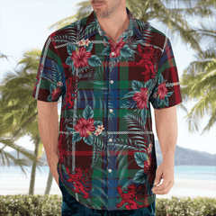 Clan Fraser Hunting Ancient Tartan Scottish Lion Hawaiian Shirt GY65 Fraser Hunting Ancient Tartan Tartan Hawaii Shirt   