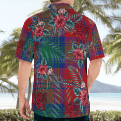 Clan Lindsay Modern Tartan Scottish Lion Hawaiian Shirt HO73 Lindsay Modern Tartan Tartan Hawaii Shirt   