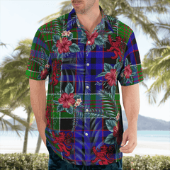 Clan Newman Tartan Scottish Lion Hawaiian Shirt YF57 Newman Tartan Tartan Hawaii Shirt   