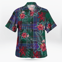 Clan Sinclair Hunting Modern Tartan Scottish Lion Hawaiian Shirt HS55 Sinclair Hunting Modern Tartan Tartan Hawaii Shirt   