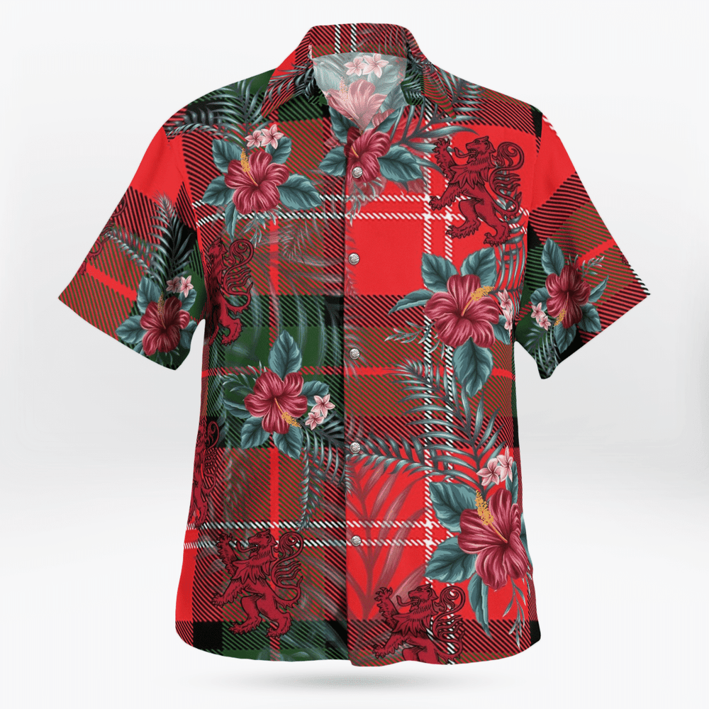 Clan Nesbitt Modern Tartan Scottish Lion Hawaiian Shirt UE12 Nesbitt Modern Tartan Tartan Hawaii Shirt   