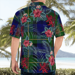 Clan MacEwen Modern Tartan Scottish Lion Hawaiian Shirt MQ75 MacEwen Modern Tartan Tartan Hawaii Shirt   