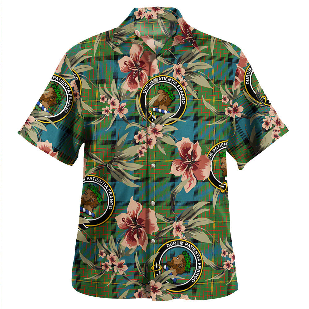 Clan Muir Ancient Tartan Crest Badge Aloha Hawaiian Shirt Tropical Old Style BO75 Muir Ancient Tartan Tartan Today   
