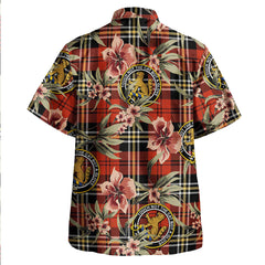 Clan MacPherson of Cluny Red Ancient Tartan Crest Badge Aloha Hawaiian Shirt Tropical Old Style GO45 MacPherson of Cluny Red Ancient Tartan Tartan Today   