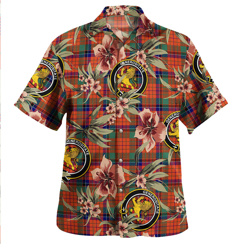 Clan Nicolson Ancient Tartan Crest Badge Aloha Hawaiian Shirt Tropical Old Style ZG89 Nicolson Ancient Tartan Tartan Today   