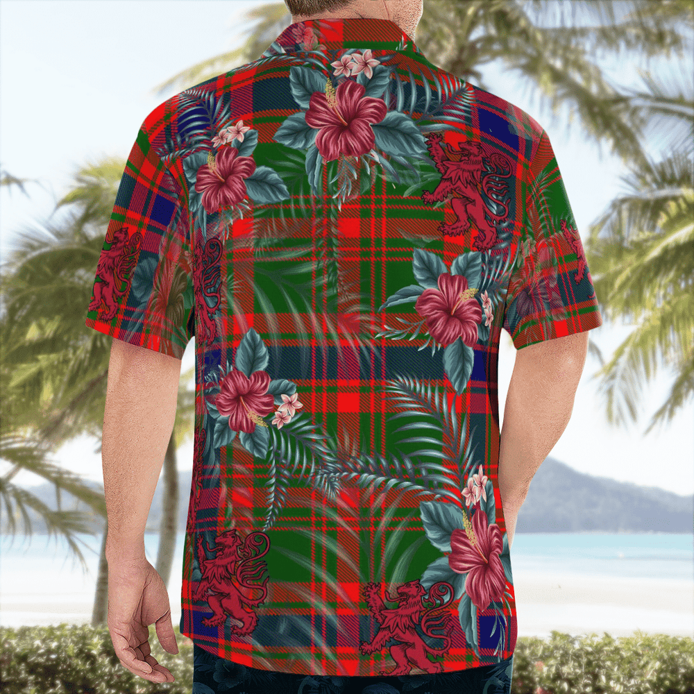 Clan Nithsdale District Tartan Scottish Lion Hawaiian Shirt RL61 Nithsdale District Tartan Tartan Hawaii Shirt   