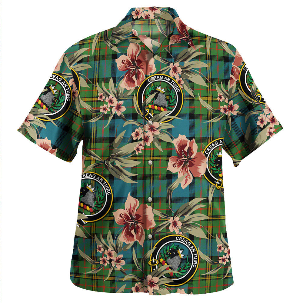 Clan MacLaren Ancient Tartan Crest Badge Aloha Hawaiian Shirt Tropical Old Style BK18 MacLaren Ancient Tartan Tartan Today   