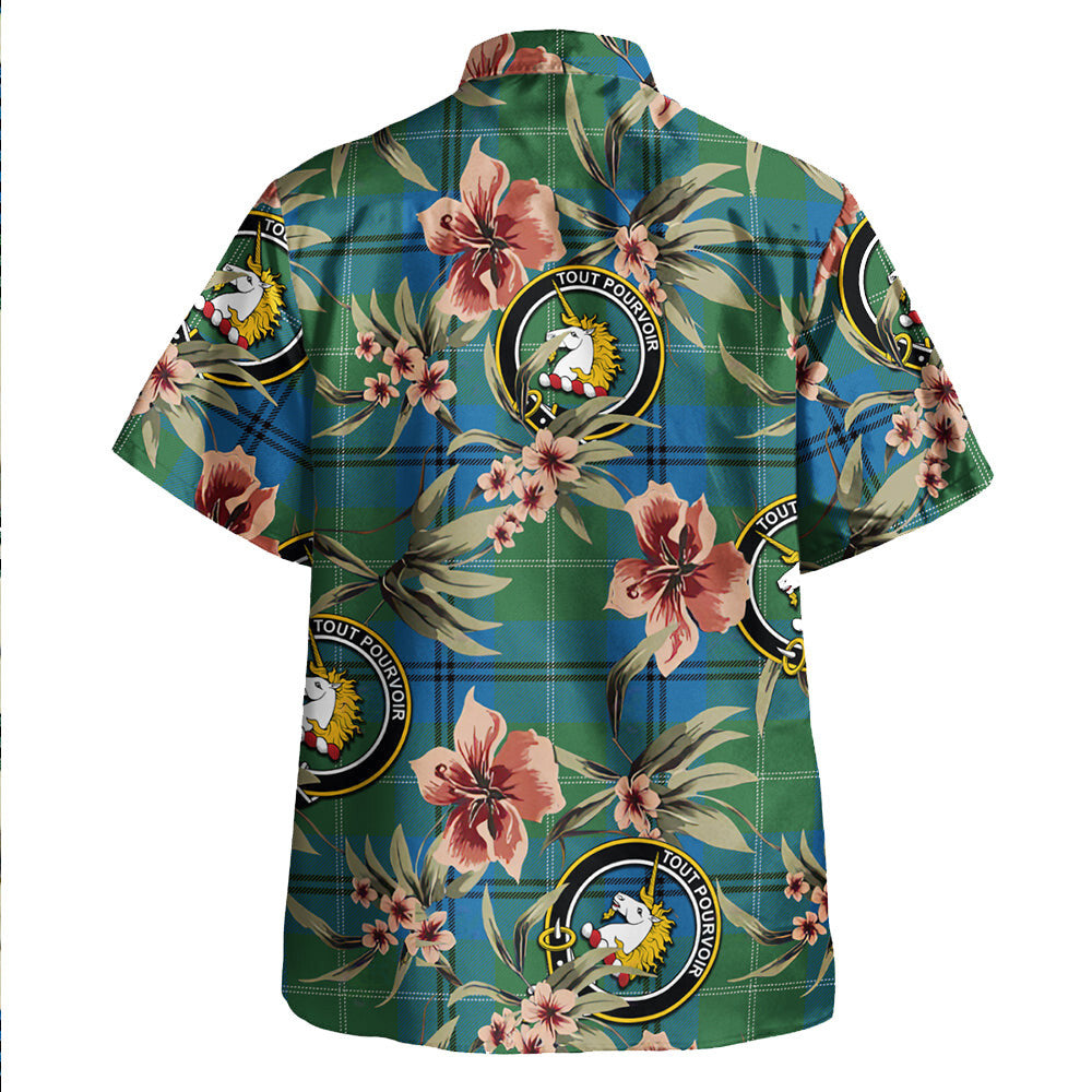 Clan Oliphant Ancient Tartan Crest Badge Aloha Hawaiian Shirt Tropical Old Style JI88 Oliphant Ancient Tartan Tartan Today   
