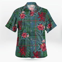 Clan Walker Hunting Ancient Tartan Scottish Lion Hawaiian Shirt GZ52 Walker Hunting Ancient Tartan Tartan Hawaii Shirt   