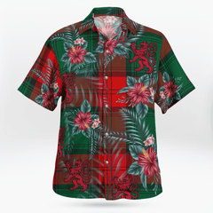 Clan Clan Stewart Atholl Modern Tartan Scottish Lion Hawaiian Shirt GX52 Stewart Atholl Modern Tartan Tartan Hawaii Shirt   