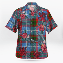 Clan Trotter Tartan Scottish Lion Hawaiian Shirt RP51 Trotter Tartan Tartan Hawaii Shirt   