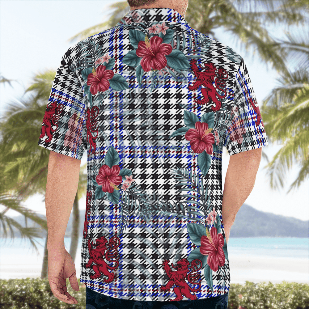Clan Sir Walter Scott Tartan Scottish Lion Hawaiian Shirt AB30 Sir Walter Scott Tartan Tartan Hawaii Shirt   